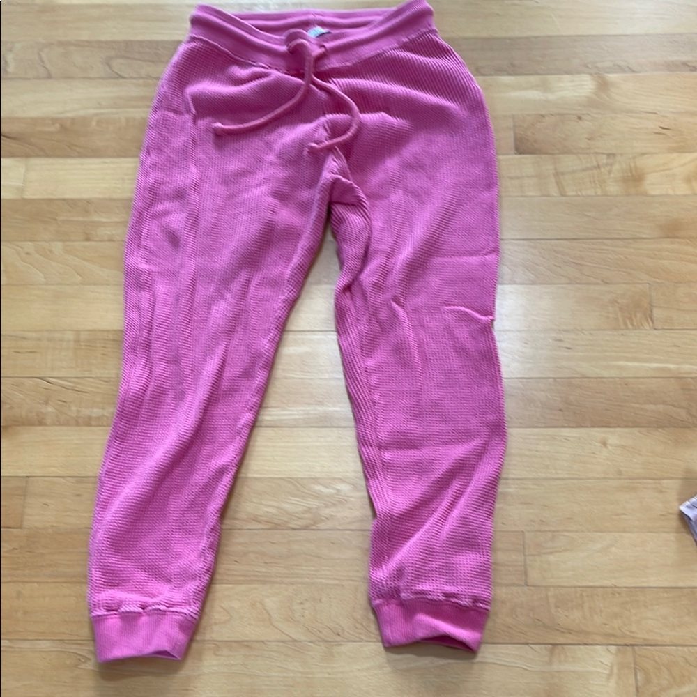 Zara Pink Thermal Jogger Pants